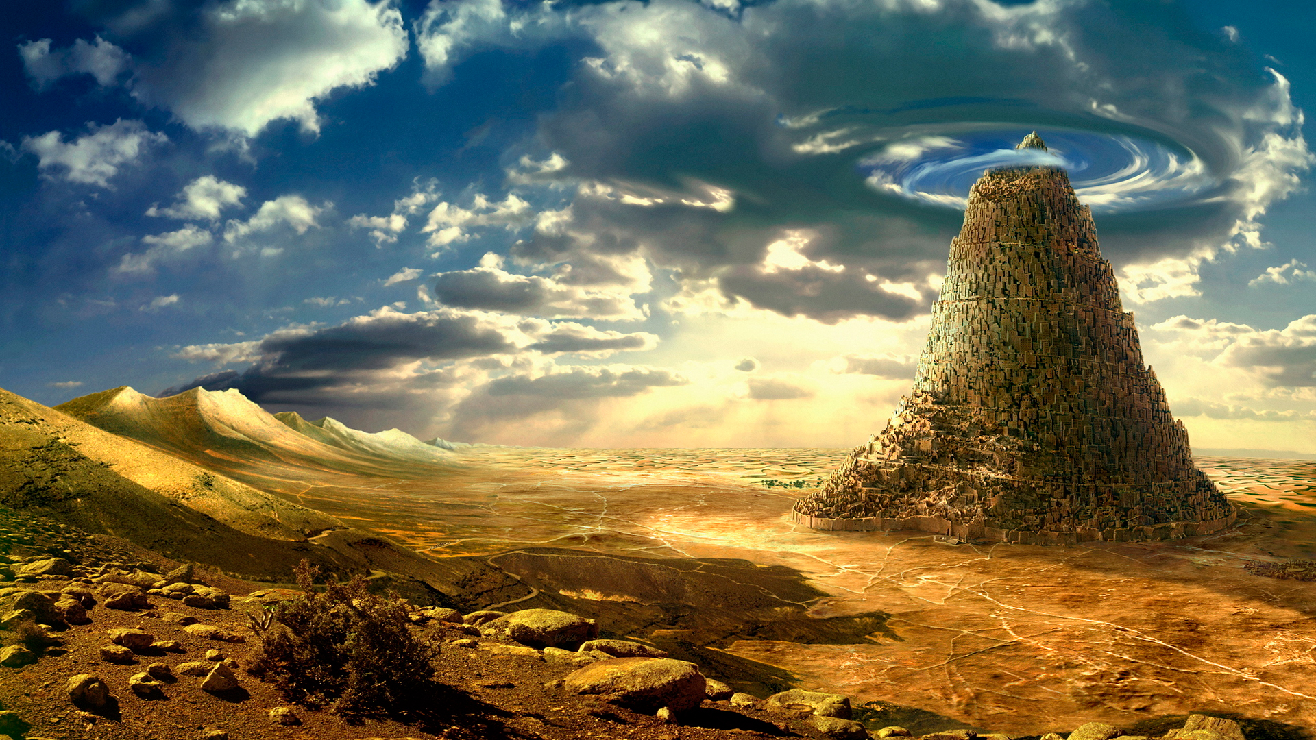 Fantasy Desert Landscape Wallpaper - Themes10.win