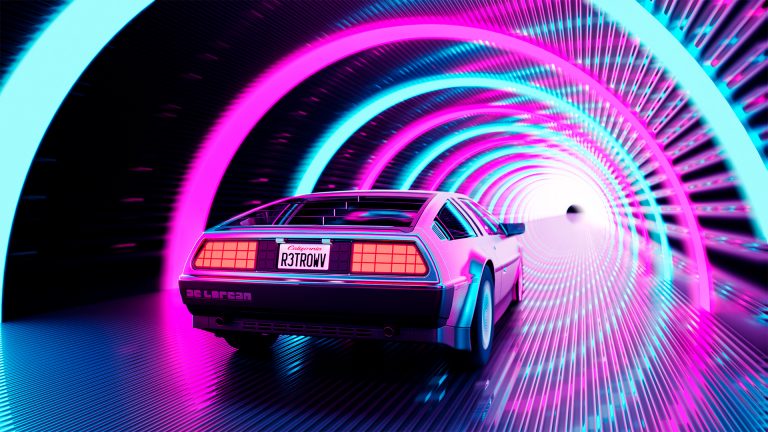 Живые обои для windows 10 retrowave